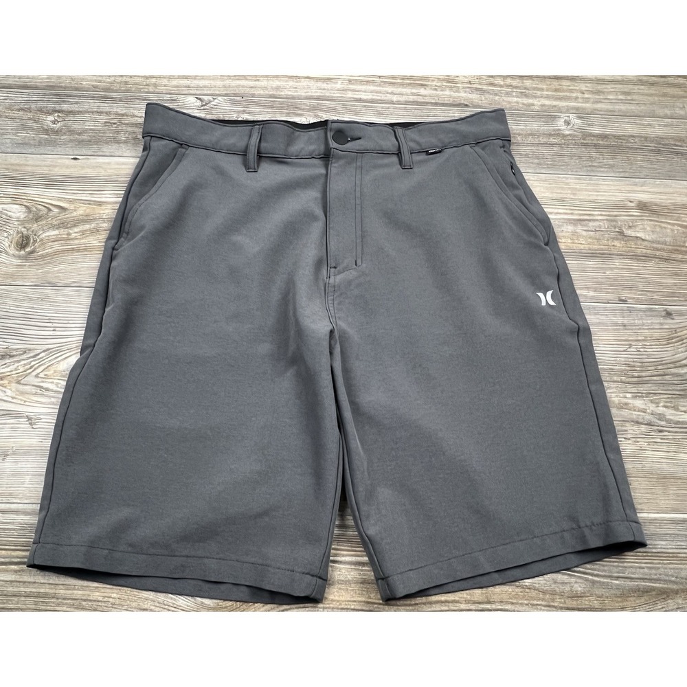 Hurley Mens Size 34/9 Above Knee All Day Hybrid Shorts Stretch Gray Golf Preppy